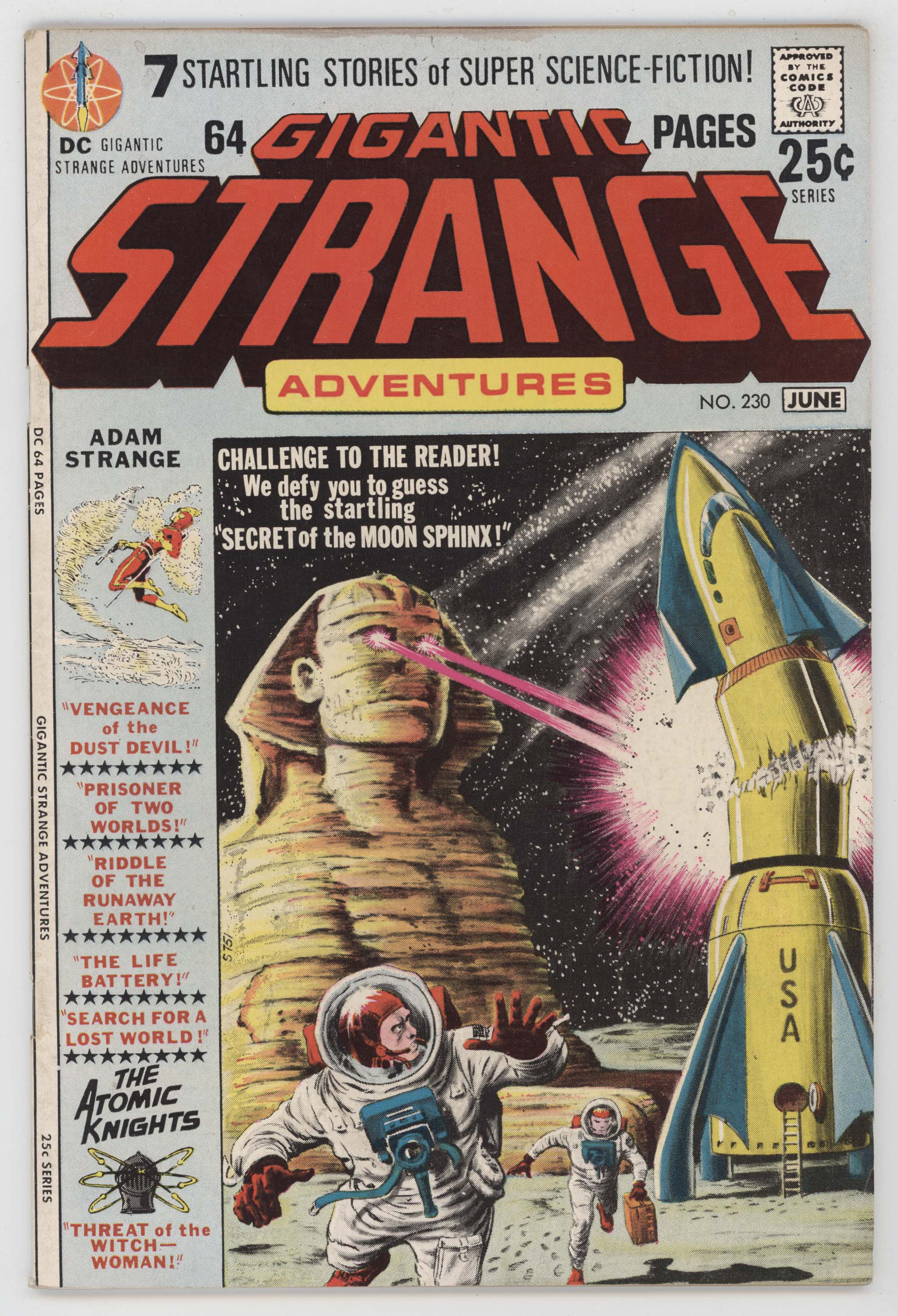 Strange Adventures 230 DC 1971 FN VF Murphy Anderson Moon Sphinx Spaceship