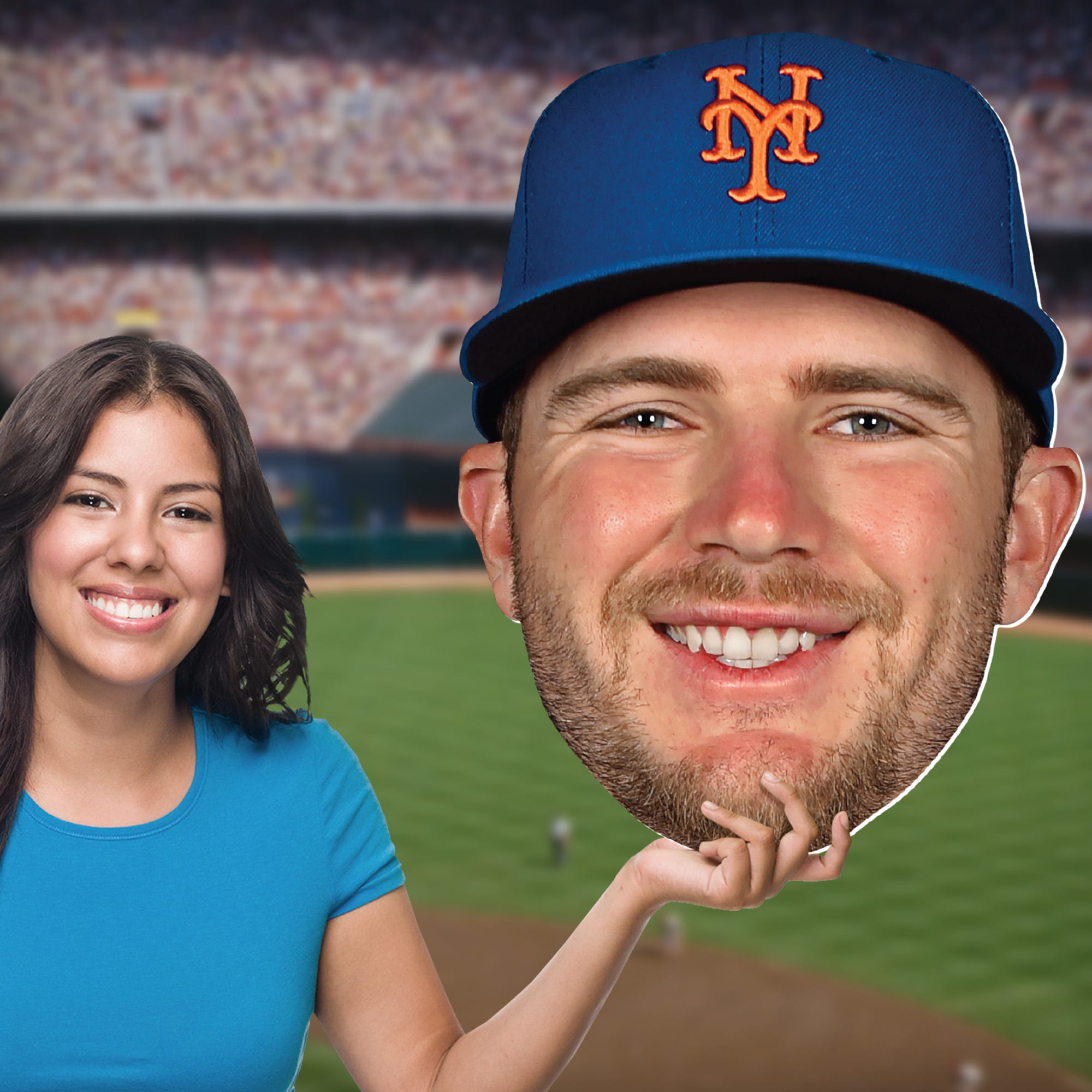 Pete Alonso - Big Head - Official MLB - New York Mets - Foam Core Cutout
