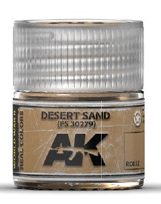 AK Interactive RC32 Real Colors: Desert Sand FS30279 Acrylic Lacquer Paint 10ml Bottle