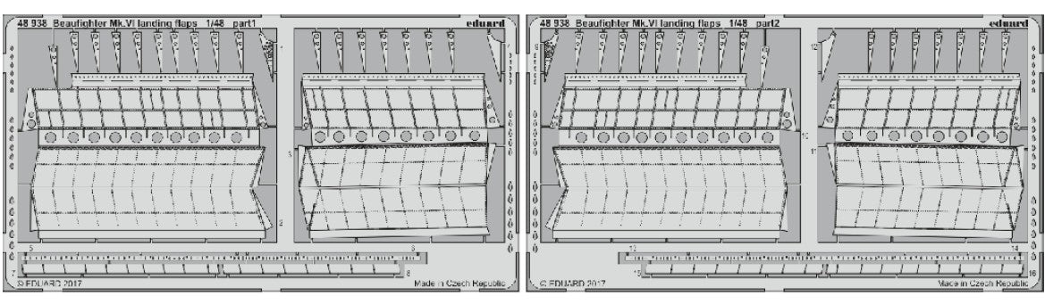 Eduard 48938 1/48 Aircraft- Beaufighter Mk VI Landing Flaps for TAM