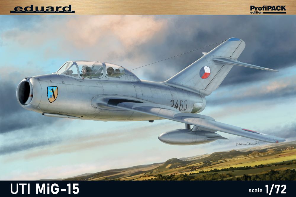 Eduard 7055 1/72 UTI MiG15 Two-Seater Soviet Jet Trainer Aircraft (Profi-Pack Pl