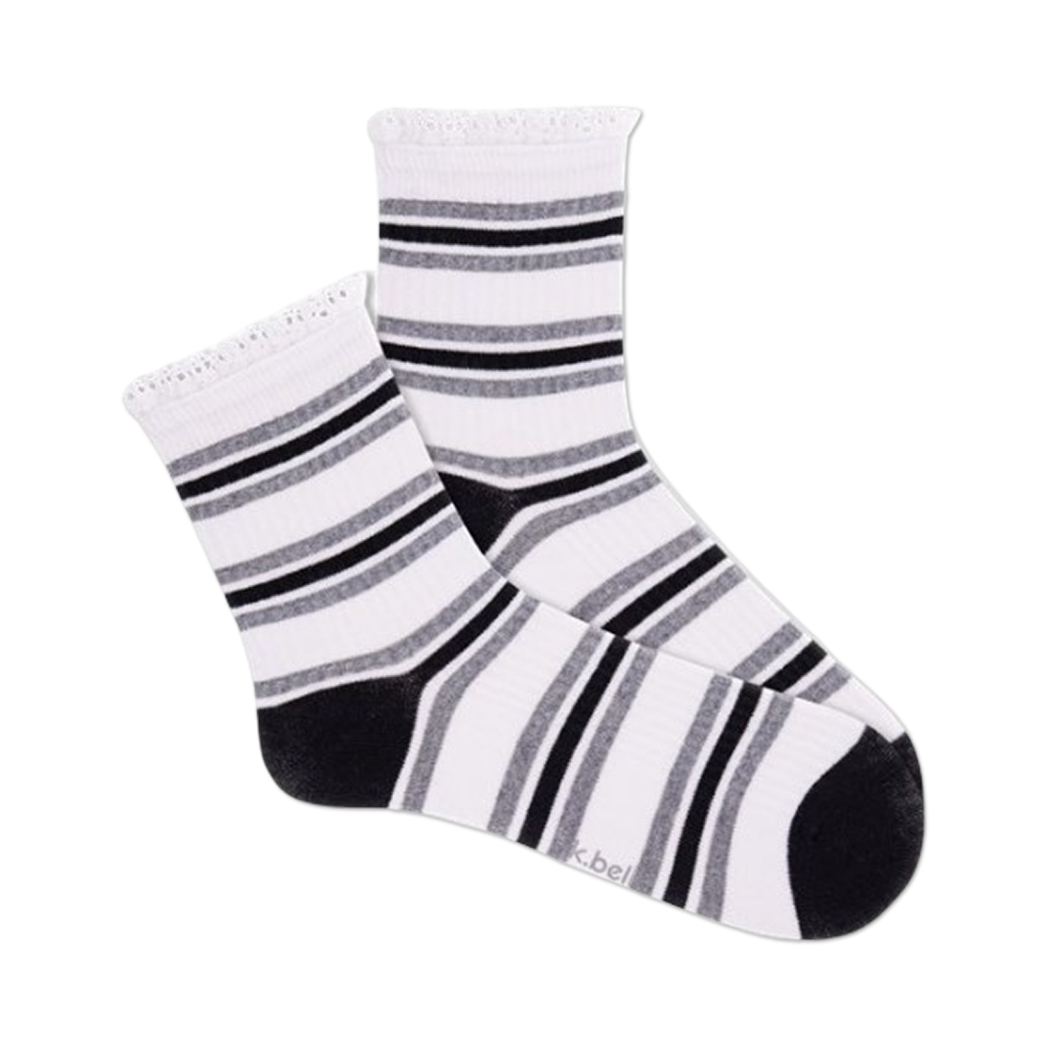 Crochet Lace Ribbed Quarter