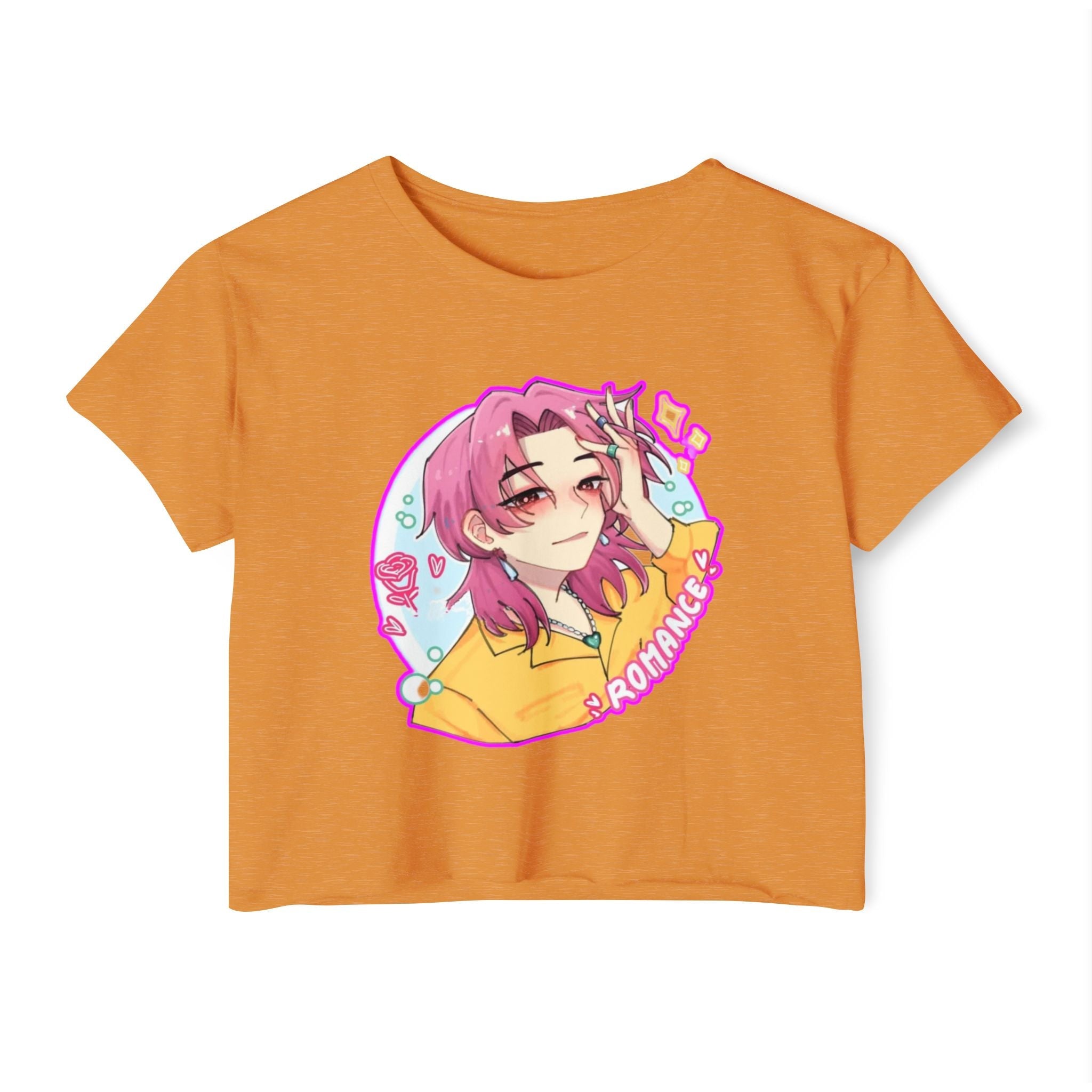 Romantic Vibes kpop boys 5Women's Festival Crop Top, Cute Summer Shirt, Everyday Wear, Music Fest Outfit, Unique Gift Idea