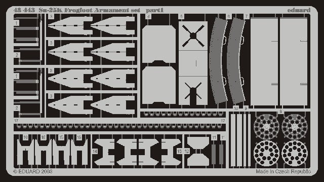 Eduard 48443 1/48 Aircraft- Su25K Frogfoot Armament Set