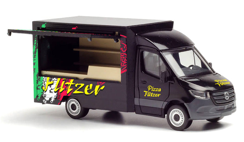 Herpa 95884 1/87 Scale Pizza Flitzer - Maercedes-Benz Sprinter Food Truck High