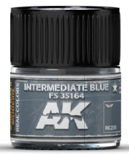 AK Interactive RC235 Real Colors: Intermediate Blue FS35164 Acrylic Lacquer Paint 10ml Bottle