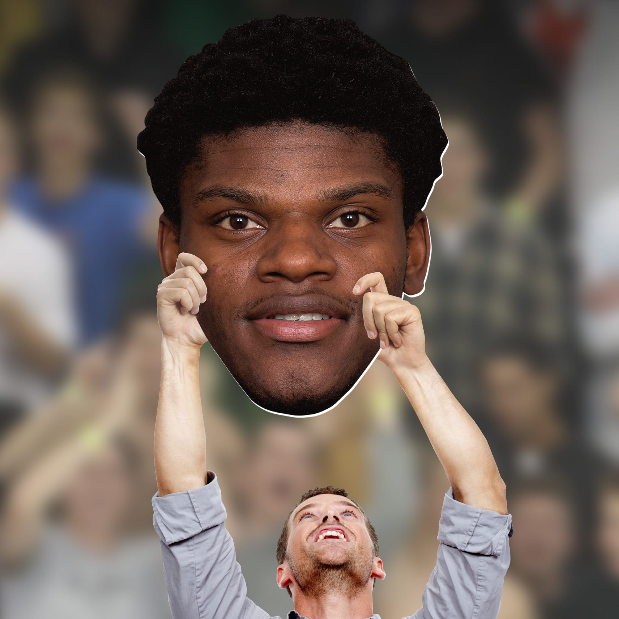 Lamar Jackson - Big Head - Official NFL - Baltimore Ravens - Foam Core Cutout