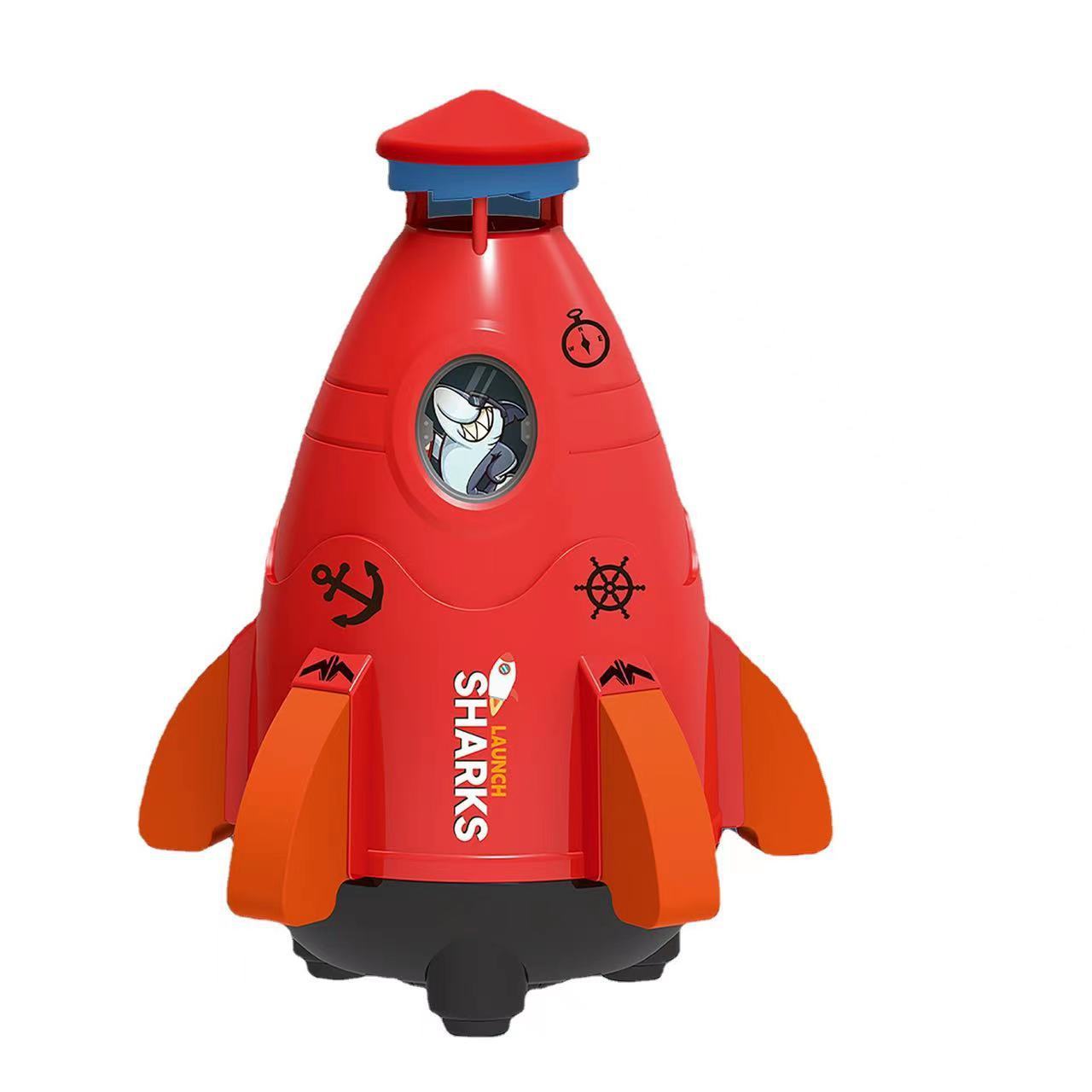 Kids Space Rocket Sprinkler – Spinning Water Spray Toy for Outdoor Fun