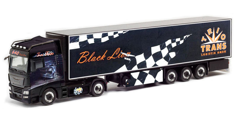 Herpa 312462 1/87 Scale Trio-Trans/Black Lion - Man Tgx Xxl Tractor