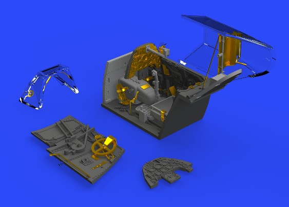 Eduard 648422 1/48 Aircraft- Bf109G10 Cockpit for EDU (Photo-Etch & Resin)