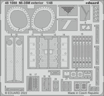 Eduard 481088 1/48 Aircraft- Mi35M Exterior for ZVE