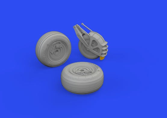 Eduard 648780 1/48 Aircraft- Su25 Wheels for ZVE (Mask, Photo-Etch & Resin)