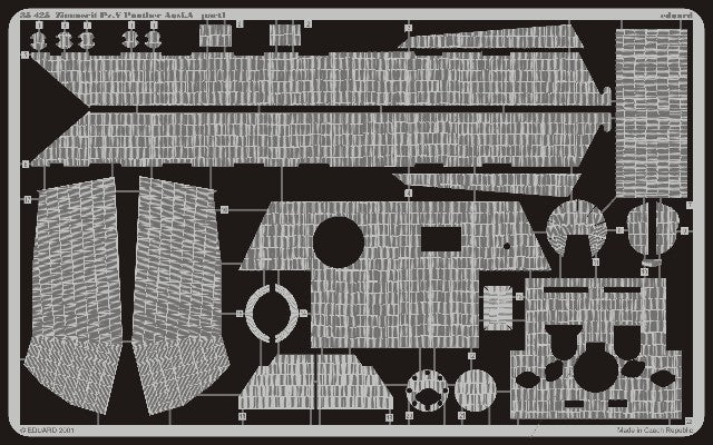 Eduard 35425 1/35 Armor- Pz V Panther Ausf A Zimmerit for TAM