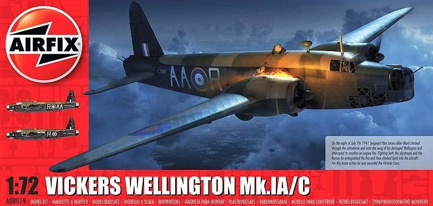 Airfix 8019 1/72 Vickers Wellington Mk IA/C RAF Bomber