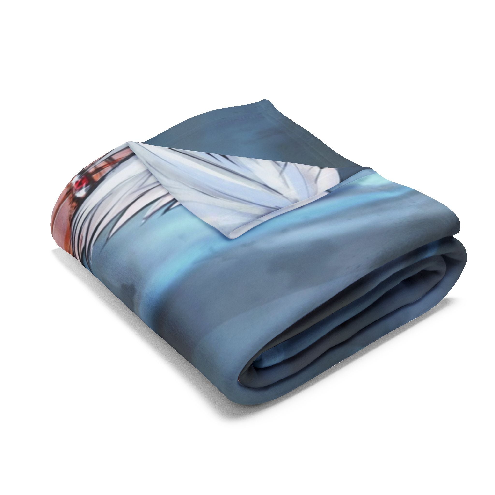 Ninja style Anime-Themed Fleece Blanket, Cozy Throw Blanket, Konoha Design Blanket, Gift for Anime Fans, Soft Plush Blanket