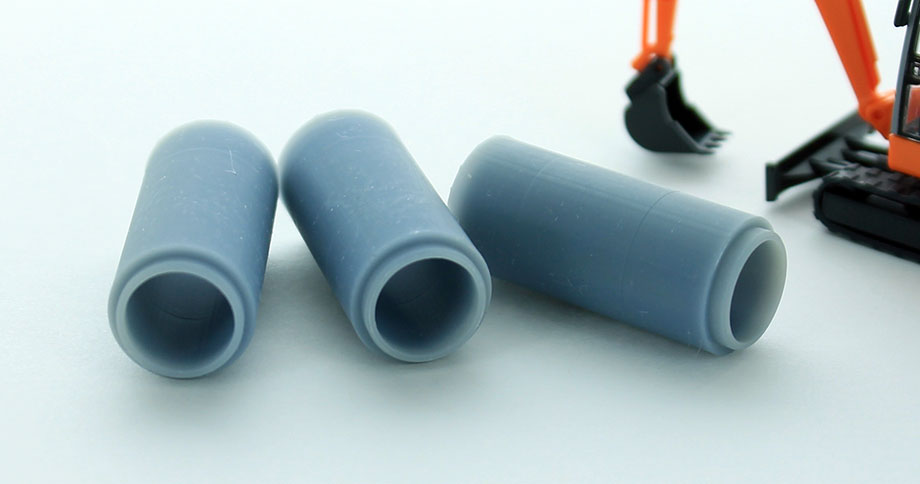 3D To Scale 87-125-GY 1/87 Scale Concrete 36 Culvert - Grey 3 Pack