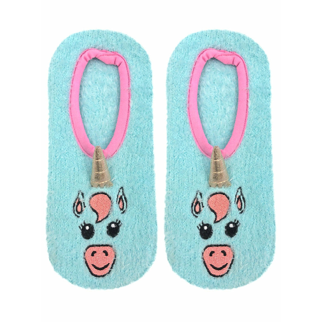 Fuzzy Unicorn Non-Skid Slipper