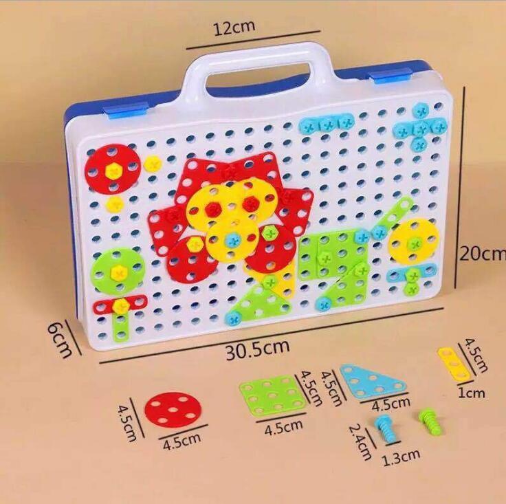 Kids Drill Puzzle Building Kit – Educational Construction Toy Set