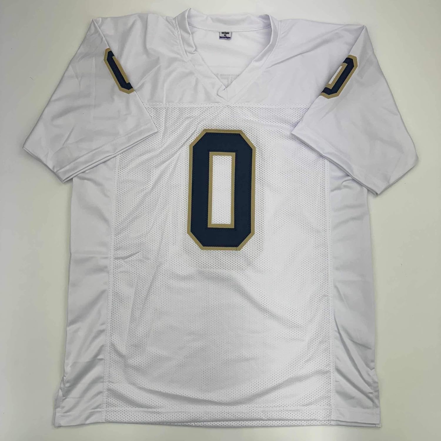 Autographed/Signed Xavier Watts All-American Notre Dame White College Football Jersey JSA COA