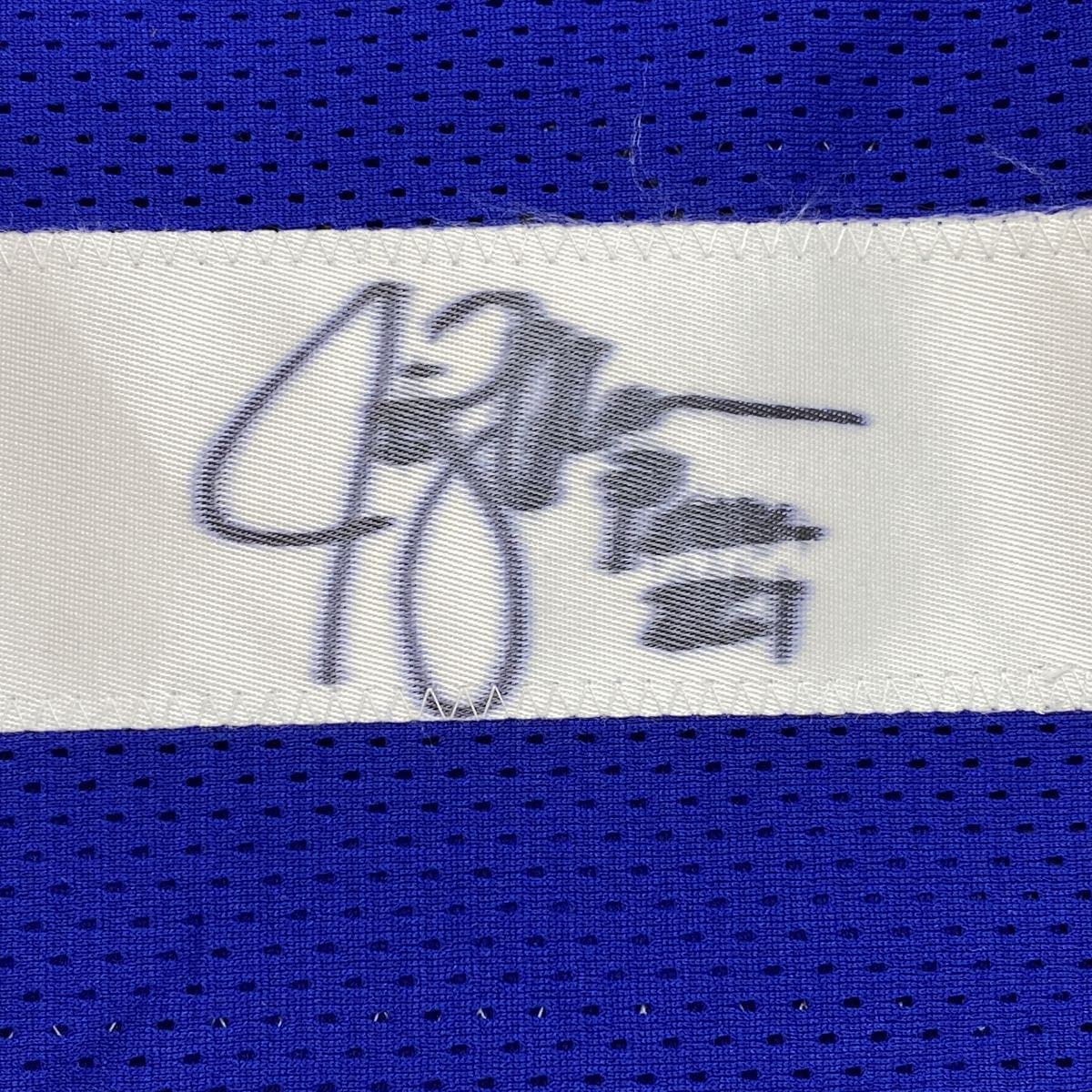 Autographed/Signed Jim Zorn Seattle Blue Football Jersey JSA COA