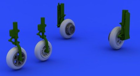 Eduard 648235 1/48 Aircraft- F86F Wheels for HSG (Resin)