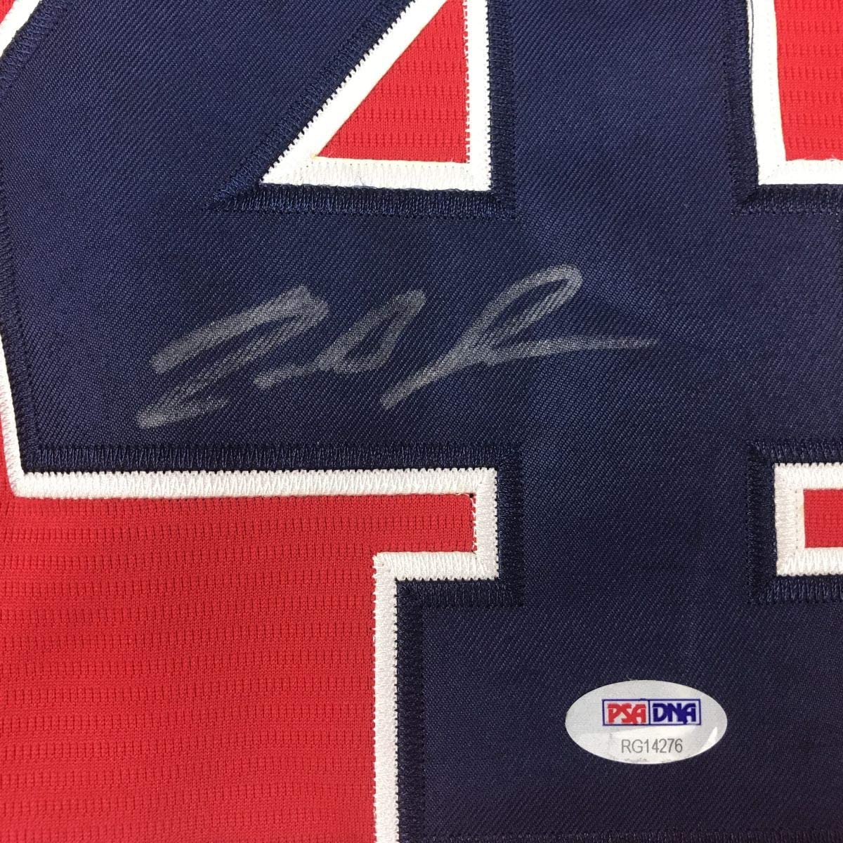 Autographed/Signed Ronald Acuna Jr. Atlanta Red Baseball Jersey PSA/DNA COA