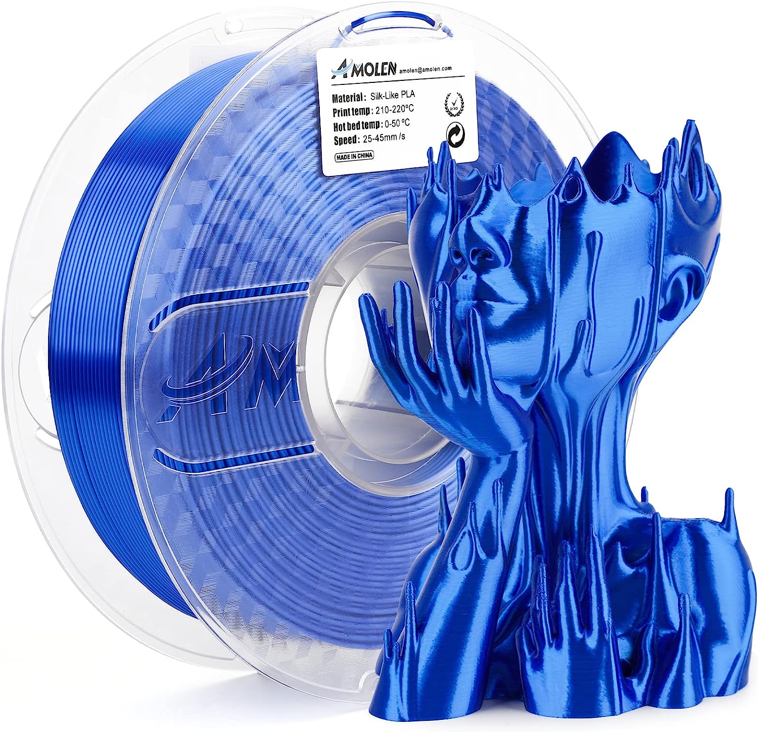 PLA Silk Basic 1.75mm, 1KG/2.2LB