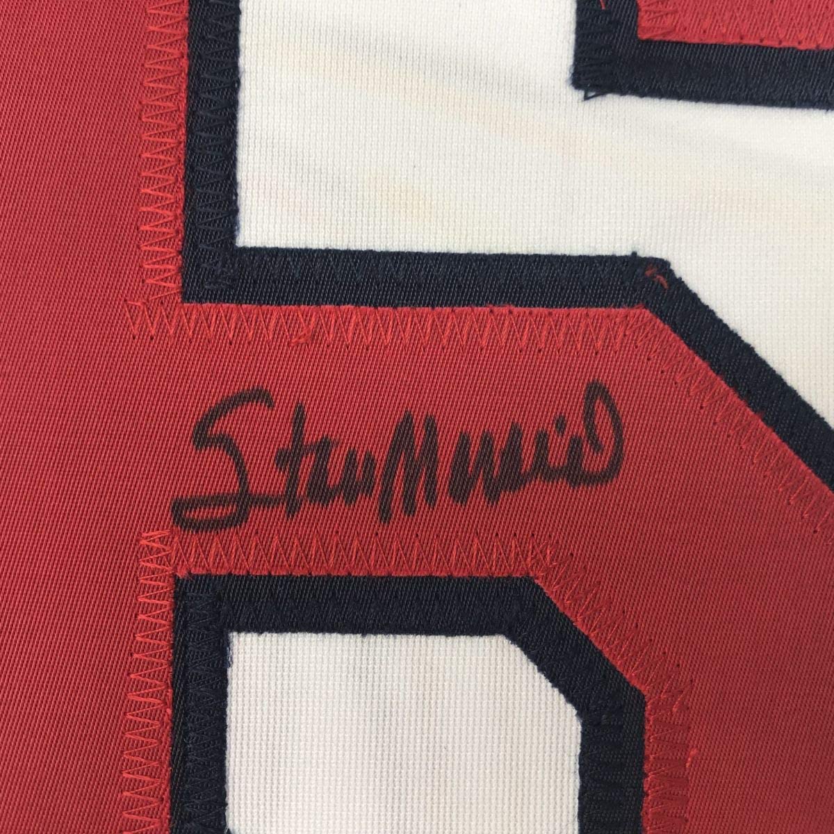 Autographed/Signed Stan Musial St. Louis White Baseball Jersey PSA/DNA COA