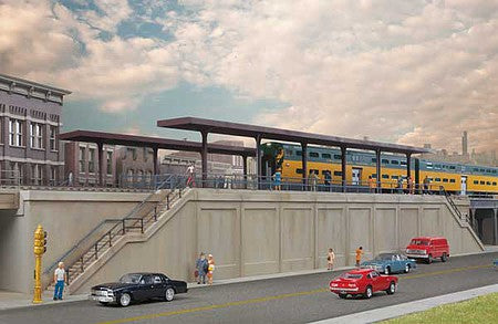 Walthers Cornerstone 933-4563 HO Scale Elevated Commuter Station -- Kit