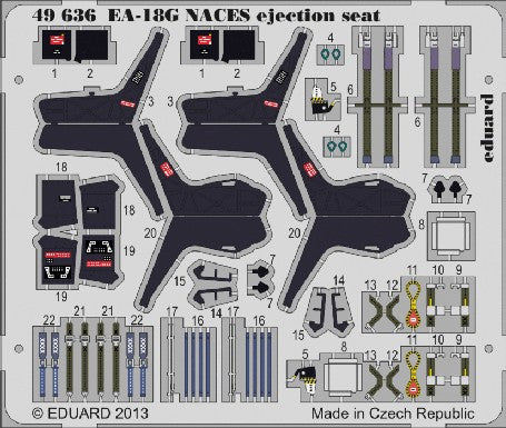 Eduard 49636 1/48 Aircraft- EA18G NACES Ejection Seat for ITA (Painted)