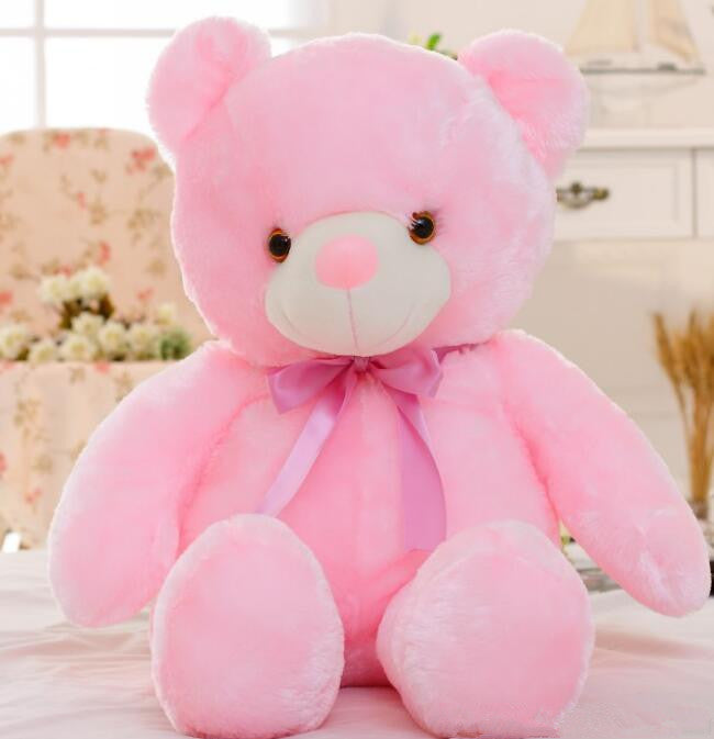 Glowing LED Teddy Bear – Colorful Plush Stuffed Toy with Lights