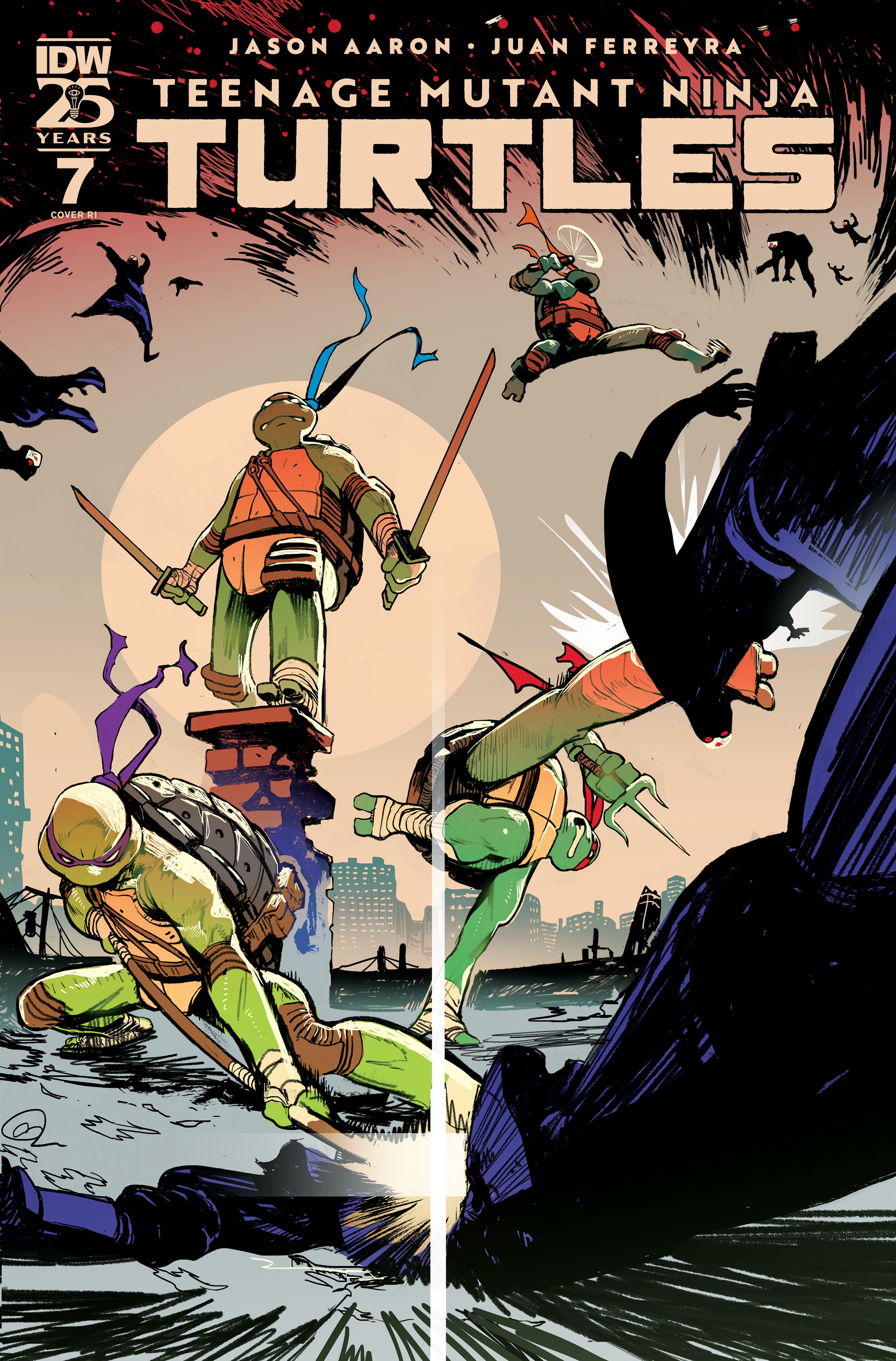 Teenage Mutant Ninja Turtles #7 E 1:25 Baldemar Rivas Variant (02/26/2025) Idw