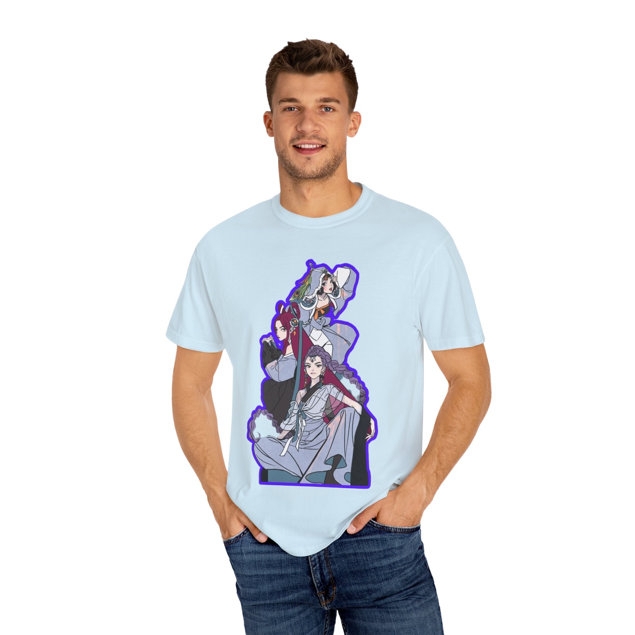 Anime-Inspired kpop Graphic Tee with Bold Text, Perfect for Fans of Japanese Culture, Casual Wear, Anime Conventions, Gift for Otaku