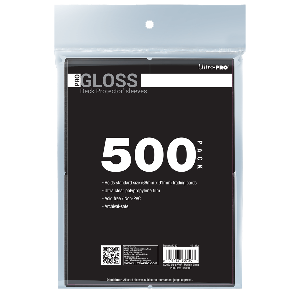 PRO-Gloss Standard Deck Protector Sleeves Bundle (500ct)