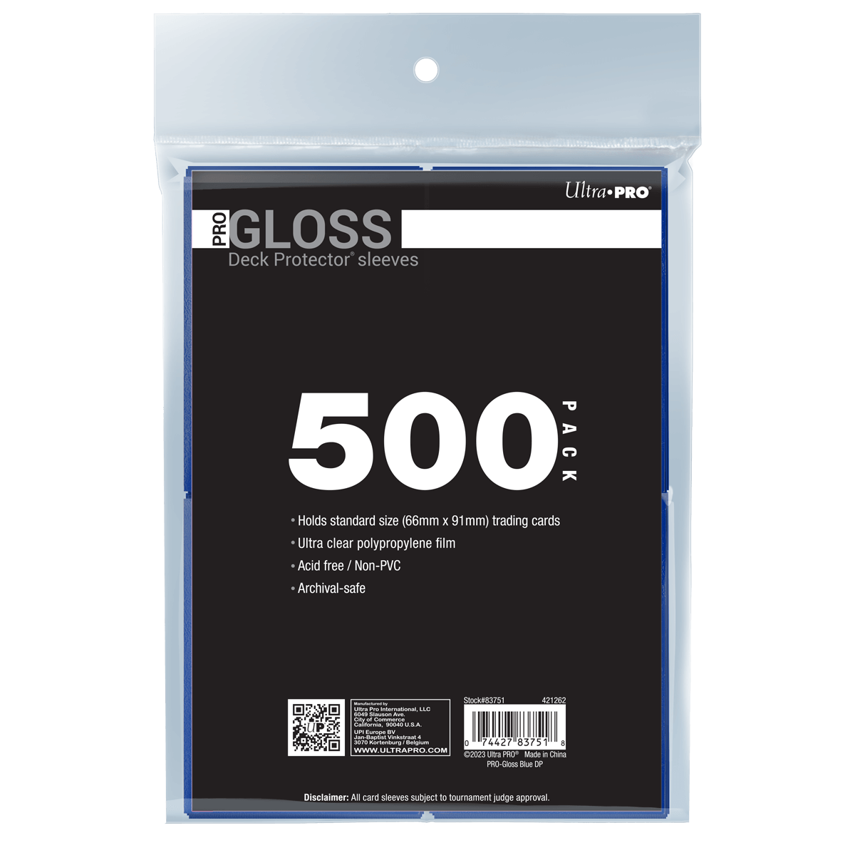 PRO-Gloss Standard Deck Protector Sleeves Bundle (500ct)