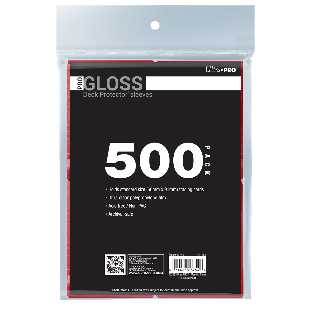 PRO-Gloss Standard Deck Protector Sleeves Bundle (500ct)