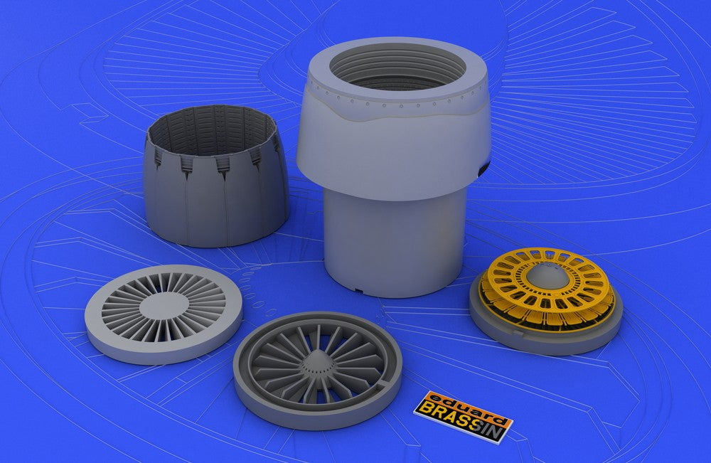 Eduard 648020 1/48 Aircraft- F16CJ Block 50 Engine for TAM (Photo-Etch & Resin)