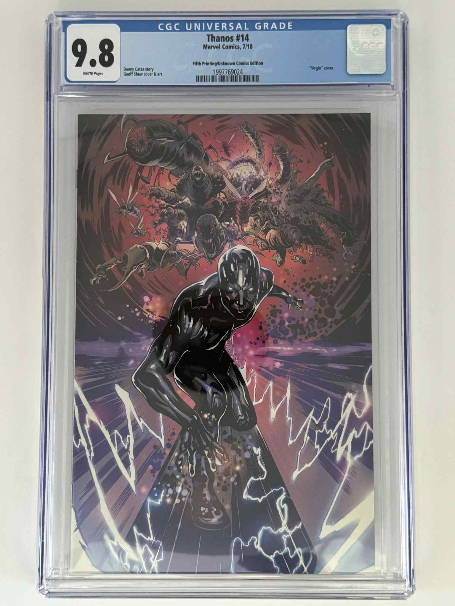 Thanos #15 CGC 9.8 Blue Label Geoff Shaw Exclusive Virgin Var Thanos #15 CGC 9.8 Blue Label Geoff Shaw Exclusive Virgin Var