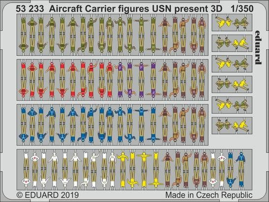 Eduard 53233 1/350 Ship- USN Present Aircraft Carrier Figures (Painted)