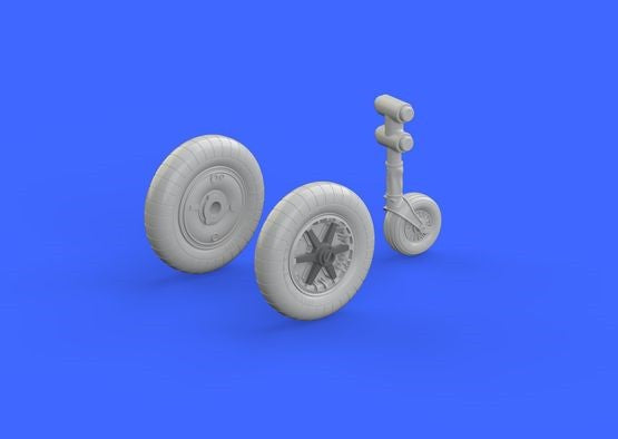 Eduard 648282 1/48 Aircraft- Bf109F Wheels for EDU (Resin)
