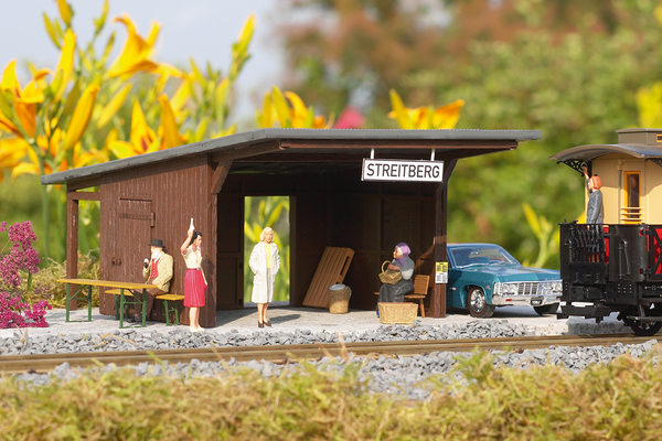 PIKO 62074 G Scale Streitberg Passenger Shelter Kit