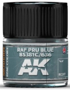 AK Interactive RC297 Real Colors: RAF PRU Blue BS381C/636 Acrylic Lacquer Paint 10ml Bottle