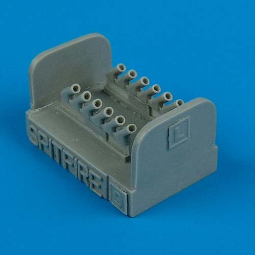 Quickboost 72165 1/72 Spitfire Mk IX Exhausts Round for HSG (D)