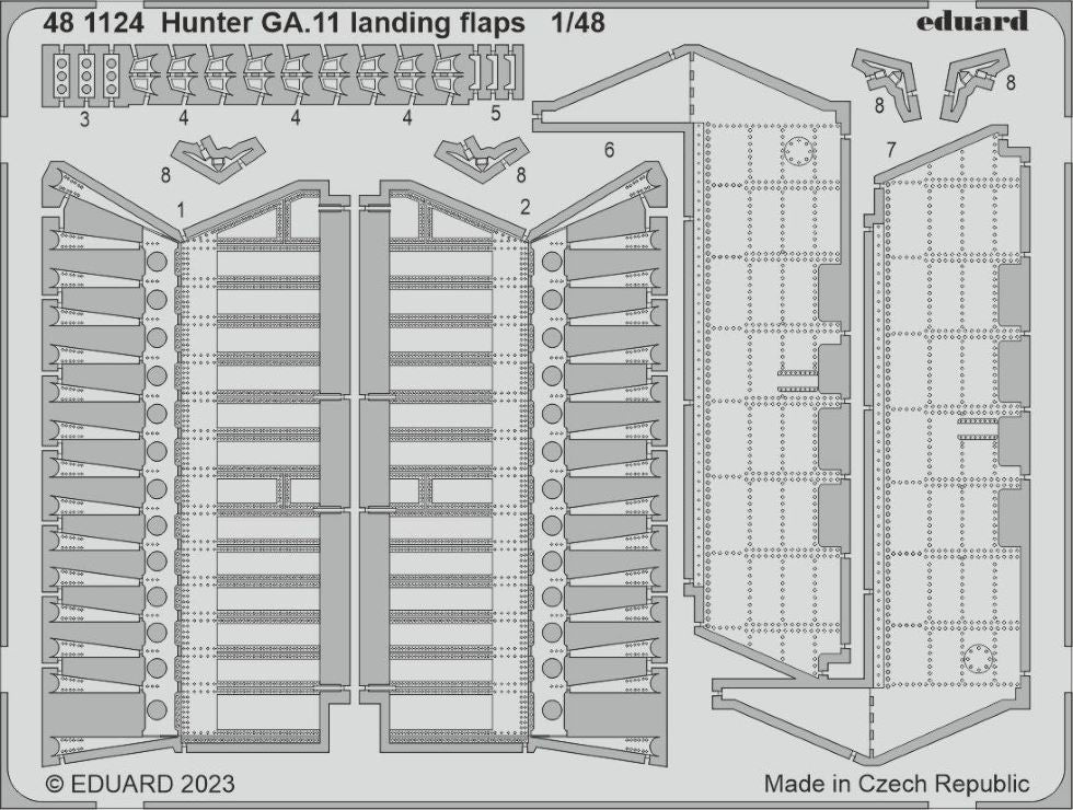 Eduard 481124 1/48 Aircraft- Hunter GA11 Landing Flaps for ARX