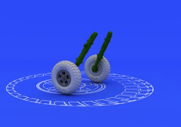 Eduard 648098 1/48 Aircraft- Spitfire Wheels 5-Spoke for EDU (Resin)