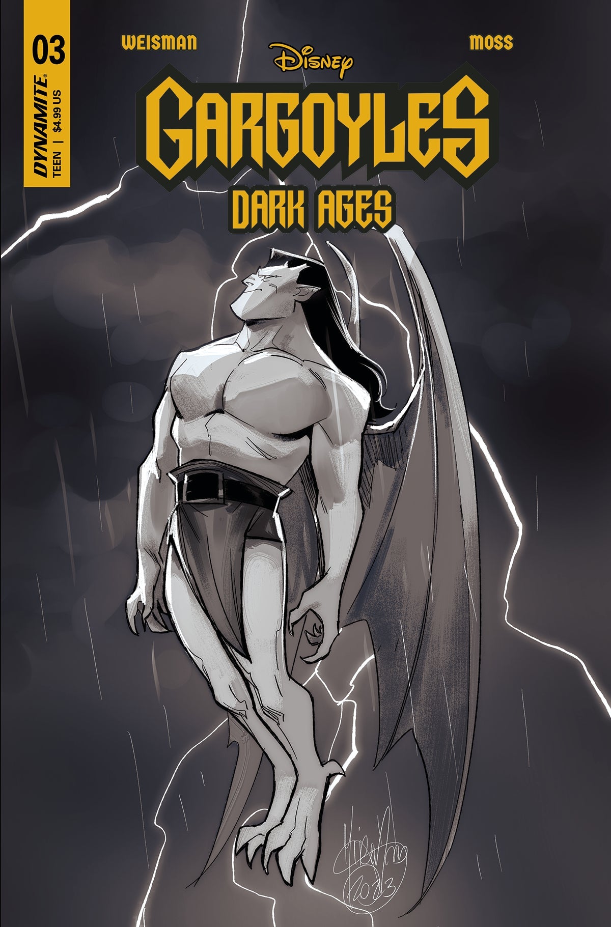 Gargoyles Dark Ages #3 K 1:20 Mirka Andolfo Line Art Variant (09/20/2023) Dynamite