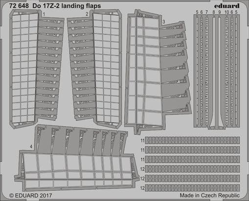 Eduard 72648 1/72 Aircraft- Do17Z2 Landing Flaps for ICM