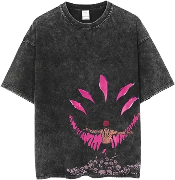 Vintage Washable T-Shirt - Streetwear Anime Graphic