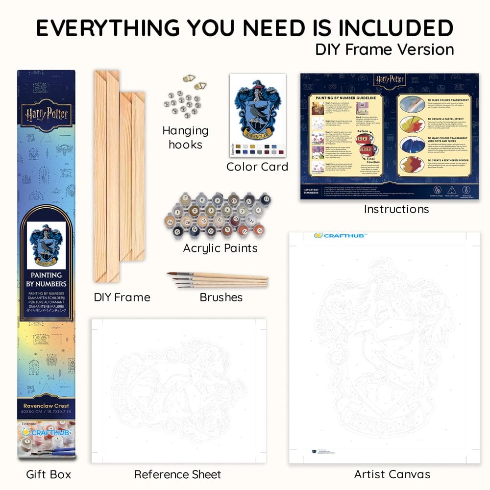 Ravenclaw Crest - Paint By Numbers Kit