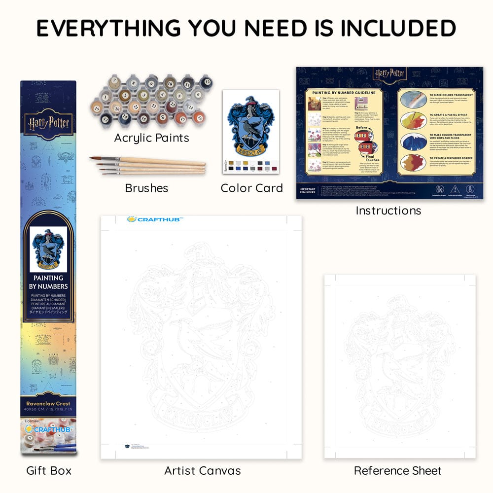 Ravenclaw Crest - Paint By Numbers Kit